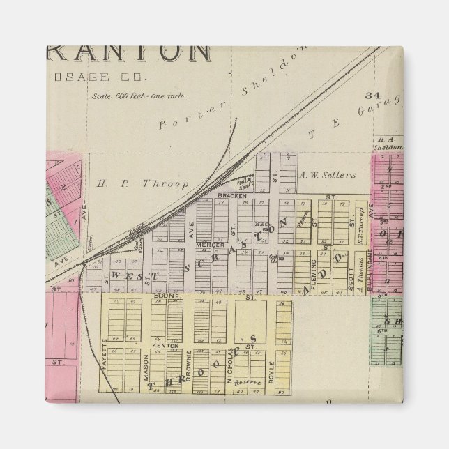 Scranton, Osage Landkreis, Kansas Magnet (Vorne)