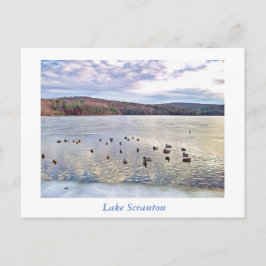 Scranton PA-Lake Scranton Post Card Encks Postkarte