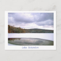 Scranton PA Lake Scranton Post Card Winterfarbe