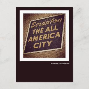 Scranton PA Postcard - Das Zeichen der All America Postkarte