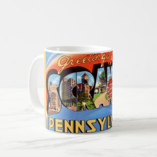 Scranton PA Vintage-Gruß-Tasse Kaffeetasse