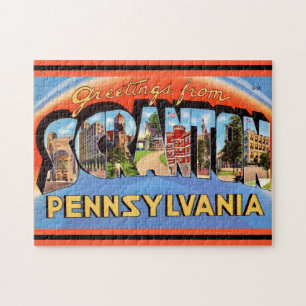 Scranton PA Vintage-Grußpostkarte Puzzle