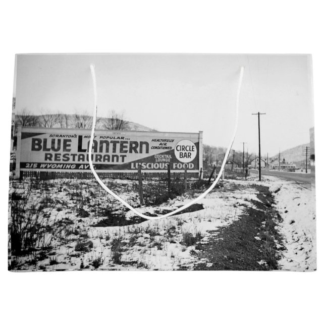 SCRANTON PENNSYLVANIA BLUE LANTERRESTAURANT GROßE GESCHENKTÜTE (Vorderseite)