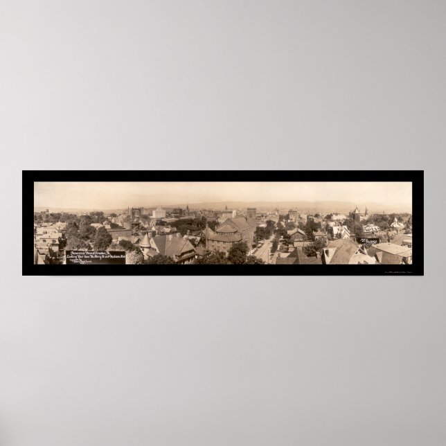 Scranton Pennsylvania Foto 1916 Poster (Vorne)