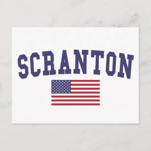 Scranton US Flag Postkarte
