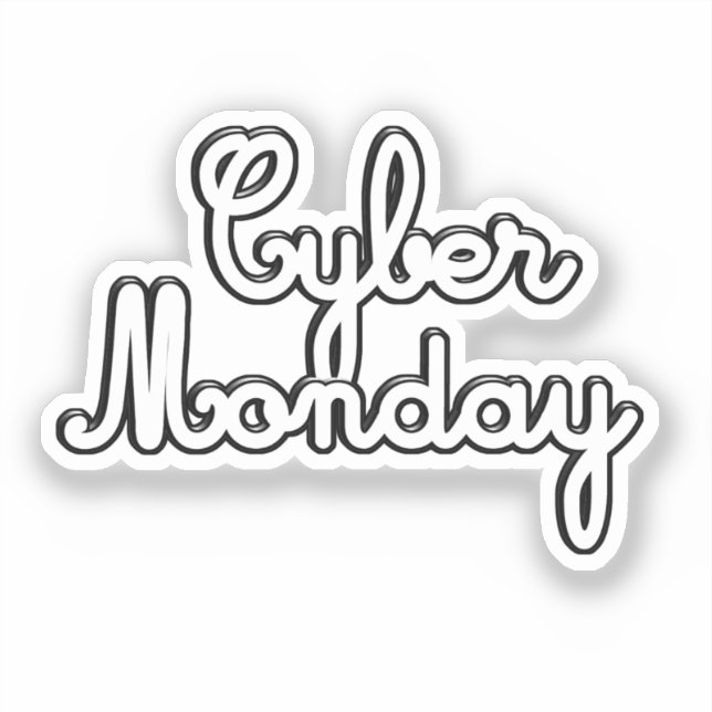 Scrap Book CYBER MONDAY Aufkleber (Vorderseite)