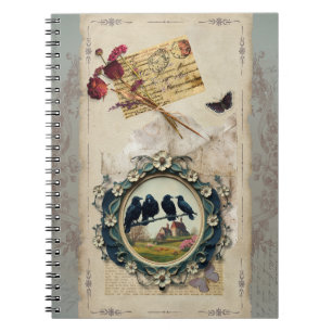 Scrap-Buchung mit Raven's und Rose Notizblock