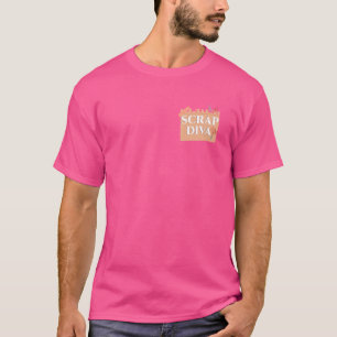 Scrap Diva Crafting Scrapbooking Minimalistisch T-Shirt