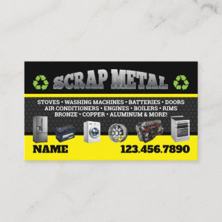 Scrap Metal Pickup Business Cards English-Spanish Visitenkarte
