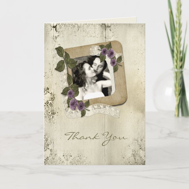 Scrap-Stilvorlage Dankeskarte (Vorderseite)