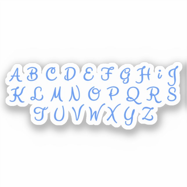 Scrapbook Alphabet Letters - Aufkleber handschreib (Vorderseite)
