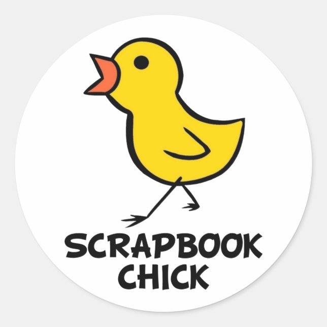 Scrapbook Chick Sticker (Vorderseite)