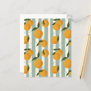 Scrapbook/Collage Paper, frisch, Orangen und Strei