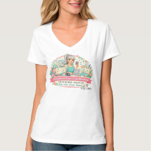 Scrapbook Expo 2026 Damen V-Ausschnitt-Shirt T-Shirt