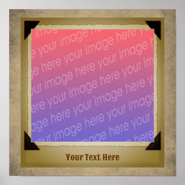 Scrapbook Frame erstellen Sie Ihr eigenes Foto Poster (Vorne)