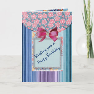 Scrapbook Geburtstagskarte Karte