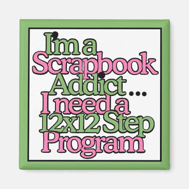 Scrapbook Hobby Magnet (Vorne)