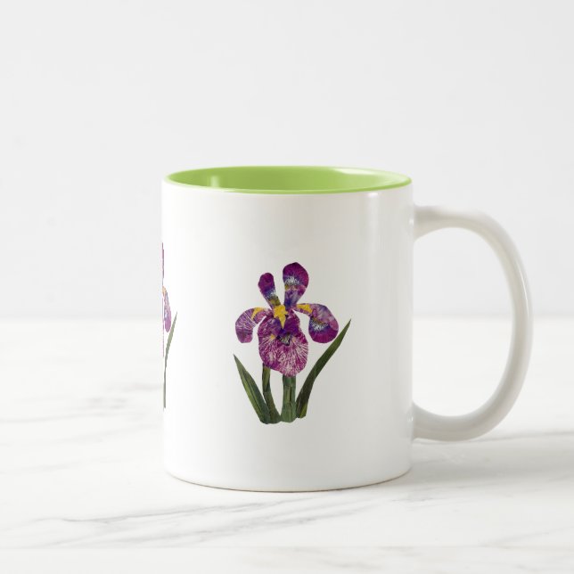 Scrapbook Iris-Tasse Zweifarbige Tasse (Rechts)