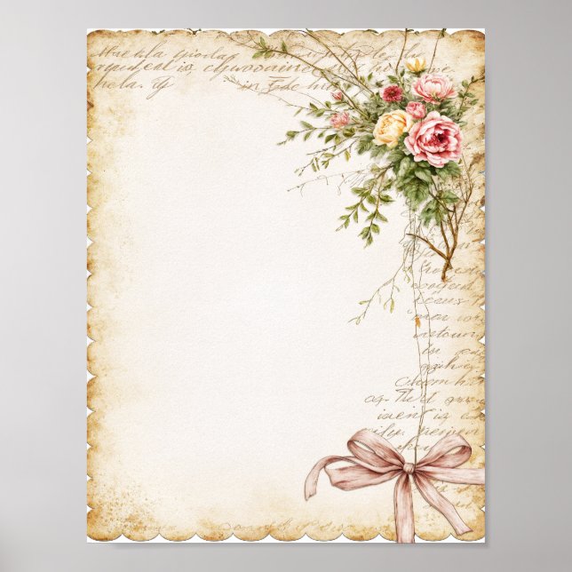 Scrapbook & Junk Journal Paper Digital Download Poster (Vorne)