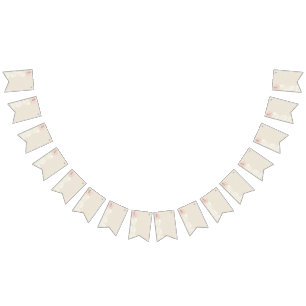 Scrapbook Paper Beige Wimpelkette