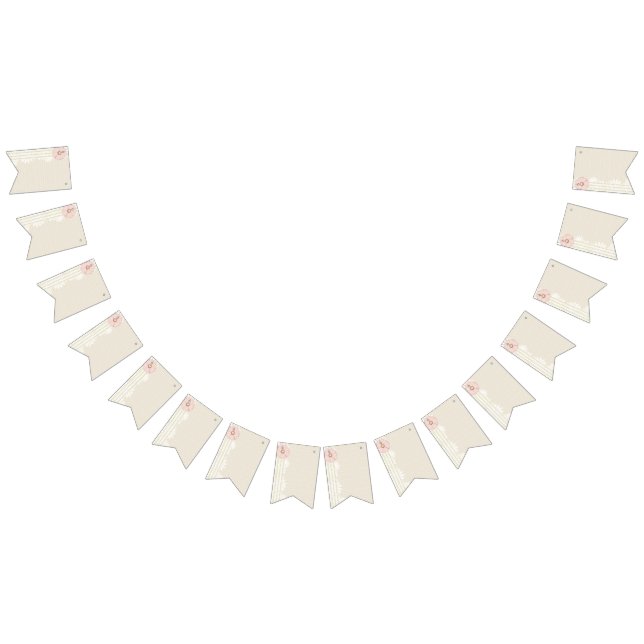 Scrapbook Paper Beige Wimpelkette (Alle)