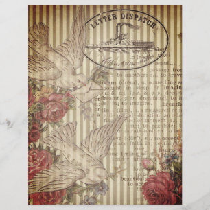 Scrapbook Paper für den Vintagen Briefversand