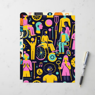 Scrapbook Paper "Menschen mit Behinderungen"