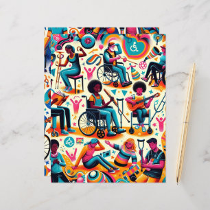 Scrapbook Paper "Menschen mit Behinderungen"