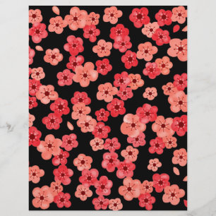 Scrapbook Paper mit Kirschblüten