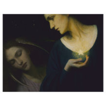 Scrapbook Paper "Night and their Daughter Sleep"