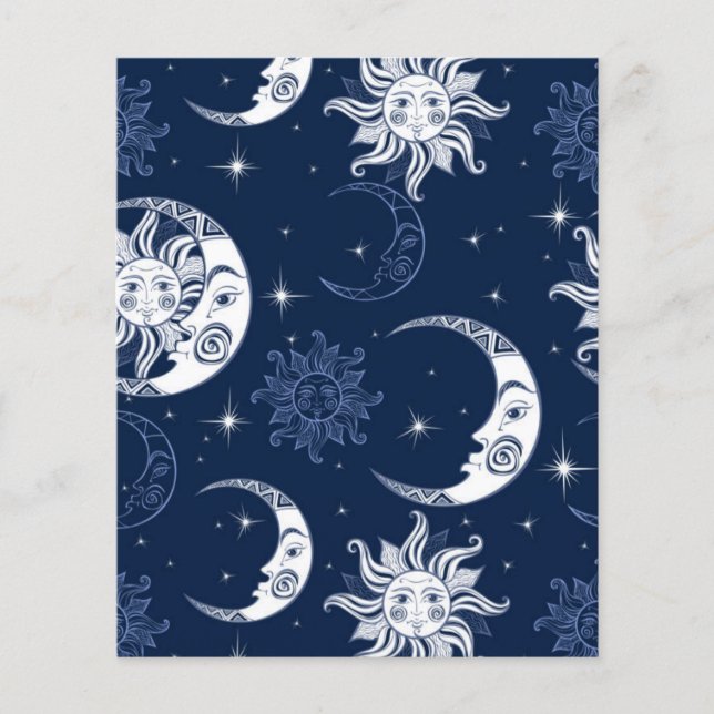 Scrapbook Paper Sun und Moon (Vorderseite)