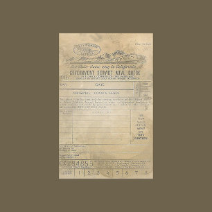 Scrapbook Paper zum Karo Vintager Mahlzeiten