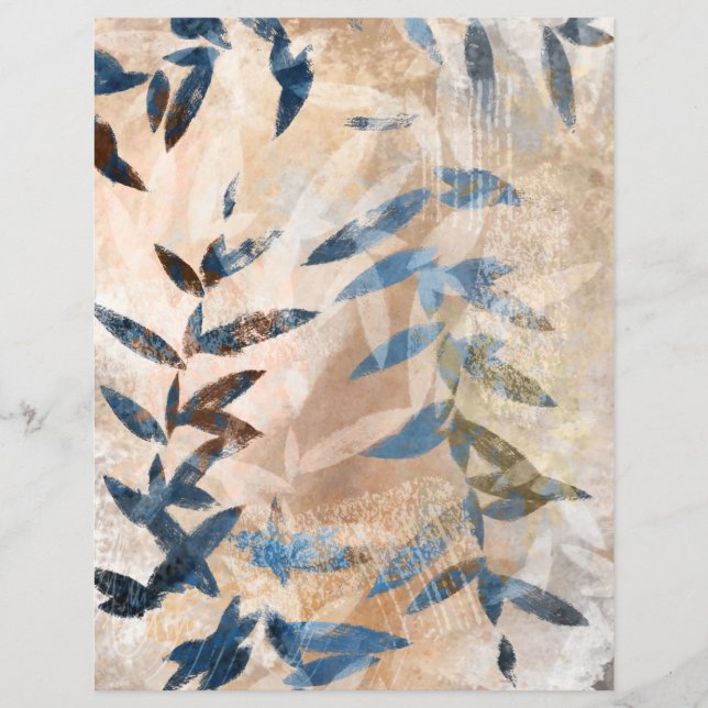 Scrapbook-Papier für abstrakte Blätter (Vorderseite)