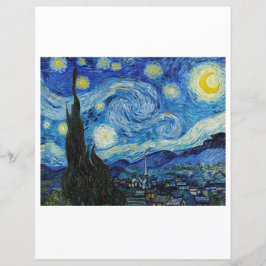 SCRAPBOOK PAPIER : VAN GOGH : DIE STARRY NACHT