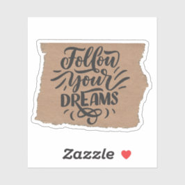 Scrapbook Style Motivation Quote Stickers Aufkleber