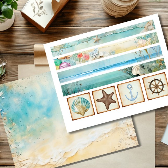 Scrapbook Summer Sailing Ephemera Accents (Von Creator hochgeladen)