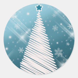 Scrapbook Weihnachtsbaumaufkleber - Maßgeschneider Runder Aufkleber