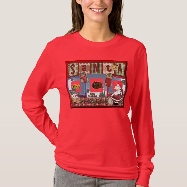 Scrapbook Xmas T-Shirt (Vorderseite)