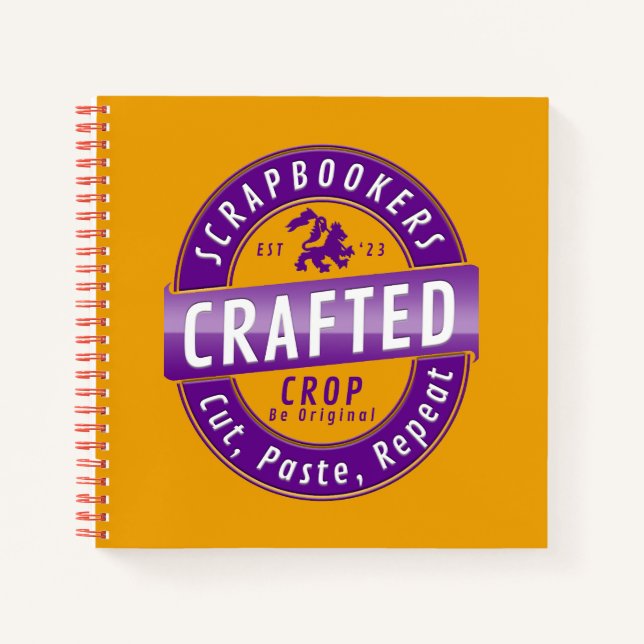 Scrapbookers - Ausschneiden, Einfügen und Wiederho Notizbuch (Vorderseite)