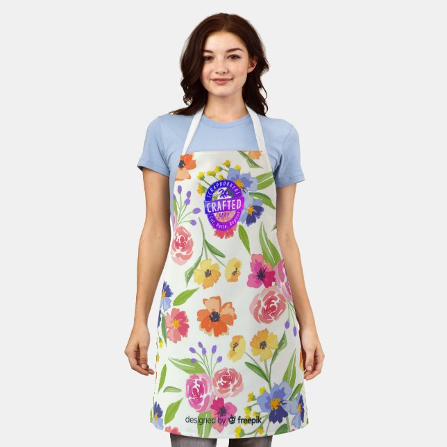 Scrapbookers Cut Paste Repeat Schürze (Getragen)