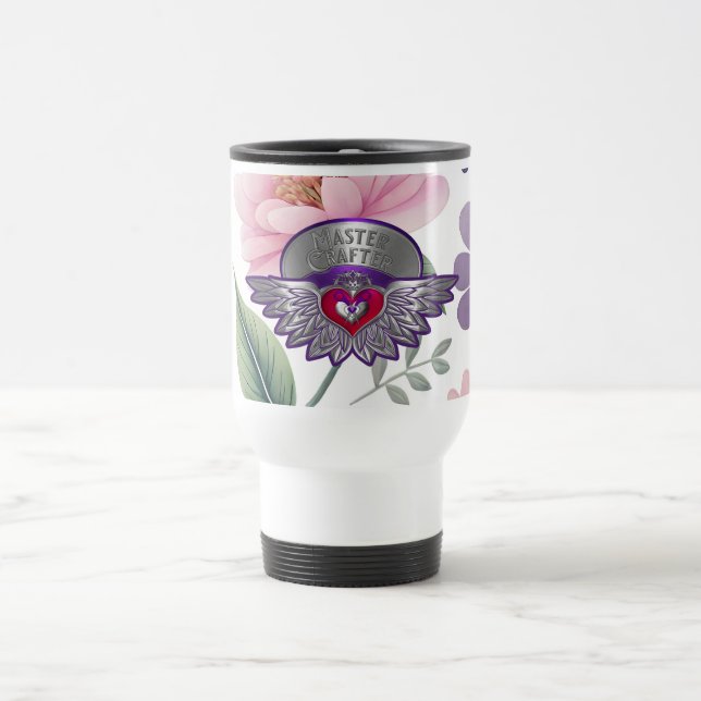 Scrapbookers Master-Abzeichen Reisebecher (Mittel)