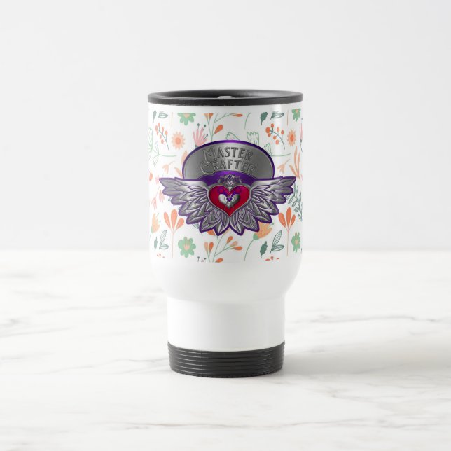 Scrapbookers Master Abzeichen Travel Mug Reisebecher (Mittel)