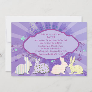 Scrapbooking Bunnies Ostereinladung Einladung