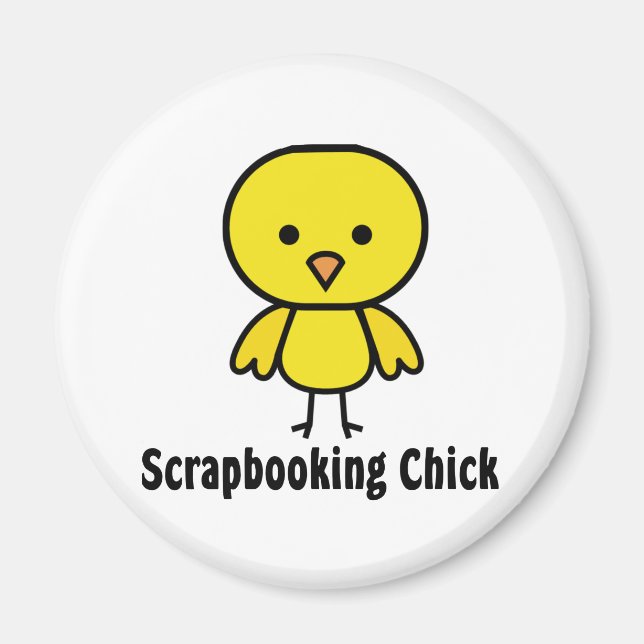 Scrapbooking Chick Magnet (Vorne)