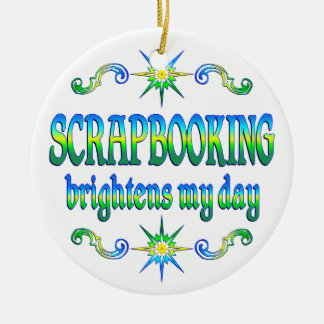 Scrapbooking erhellt keramik ornament