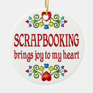 Scrapbooking Freude Keramikornament