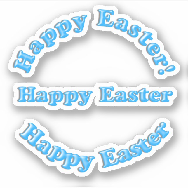 Scrapbooking Frohe Ostern Aufkleber (Vorderseite)