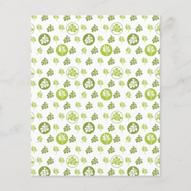 Scrapbooking für tropische grüne Blätter (Vorderseite)