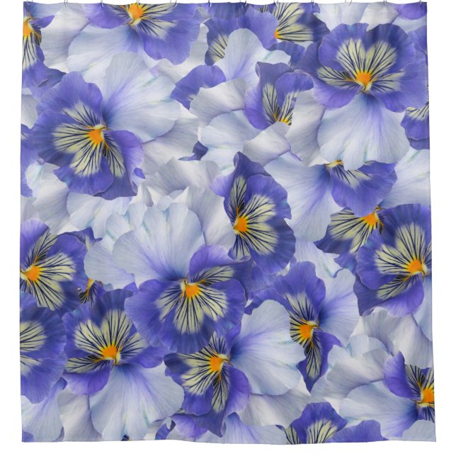 Scrapbooking mit floralem Hintergrund Duschvorhang (Vorderseite)