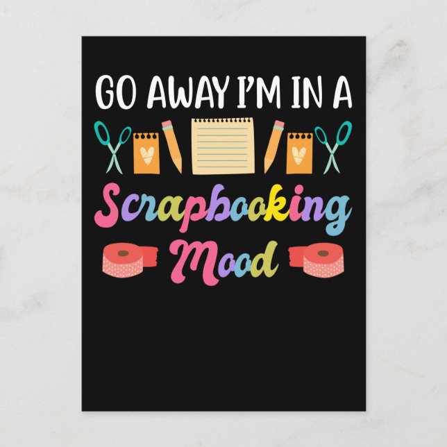 Scrapbooking Movie Funny Crafty Art Lover Postkarte (Vorderseite)